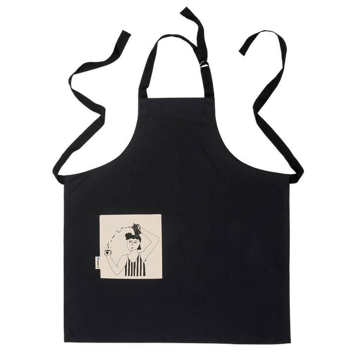 helen b - Wholesale Apron - apron black vic and his bialetti2
