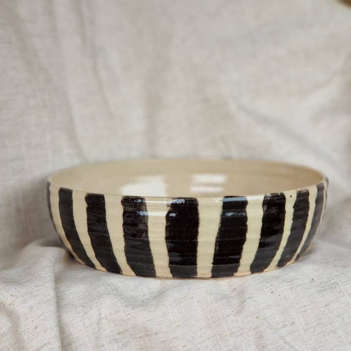 Charlotte Manser Ceramics - Wholesale Bowl - Stripe Pasta Bowl