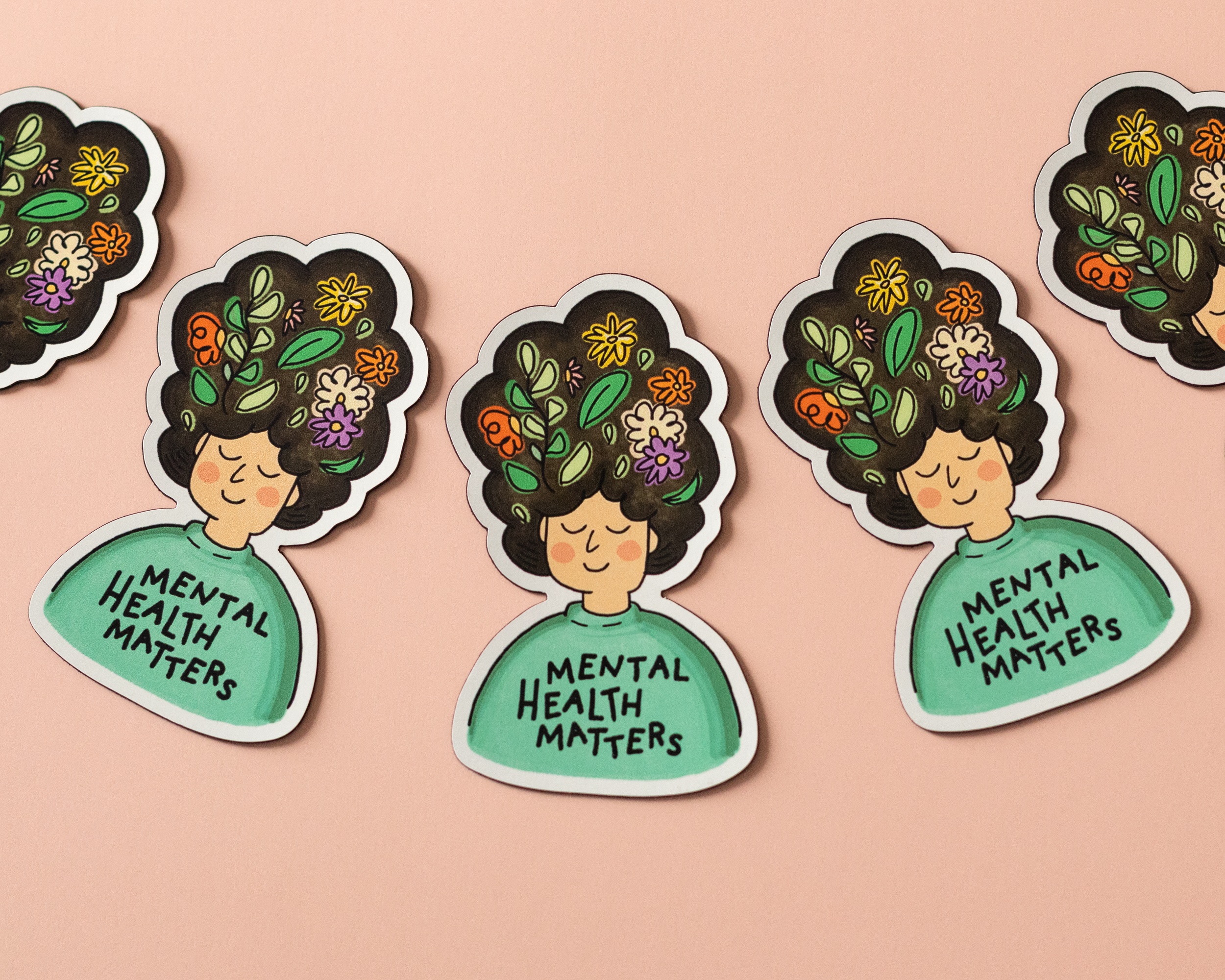 RippleSplash Studio - Wholesale Phone & Laptop Stickers - Mental Health Matters Vinyl Sticker4