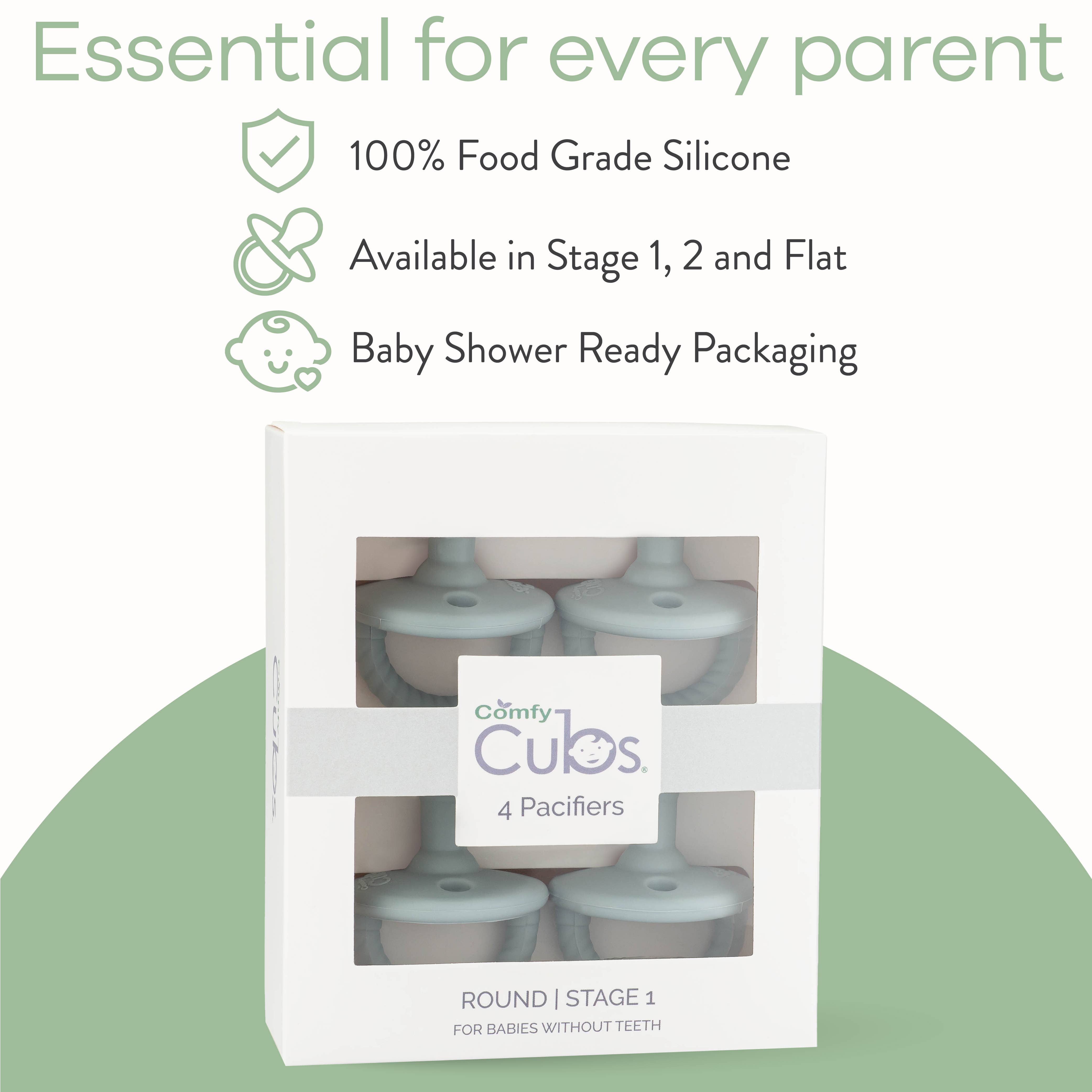 Comfy Cubs - Wholesale Pacifier - Baby - Baby Pacifier 4 Pack, 100% Food Garde Silicone by Comfy Cubs14