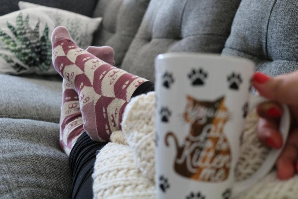 Sock Panda - Wholesale Socks - Women's - Kitty Cat Pattern Socks from the Sock Panda4