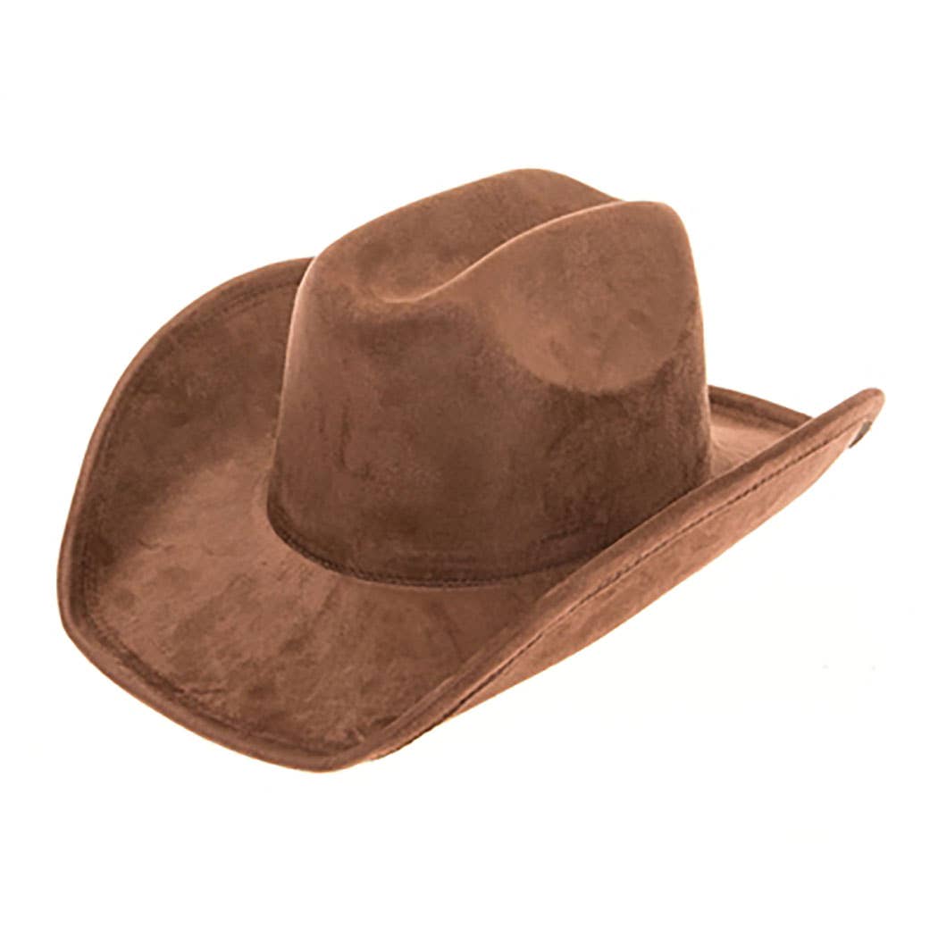 AdornWise - Wholesale Cowboy Hat - Unisex - Vegan Suede Western Cattleman Hat2