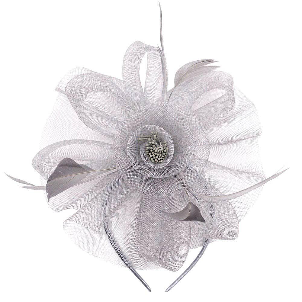 Diacly - Wholesale Fascinator Hat - Women's - Chic Mesh Flower Feather Kentucky Derby Fascinator Hat6