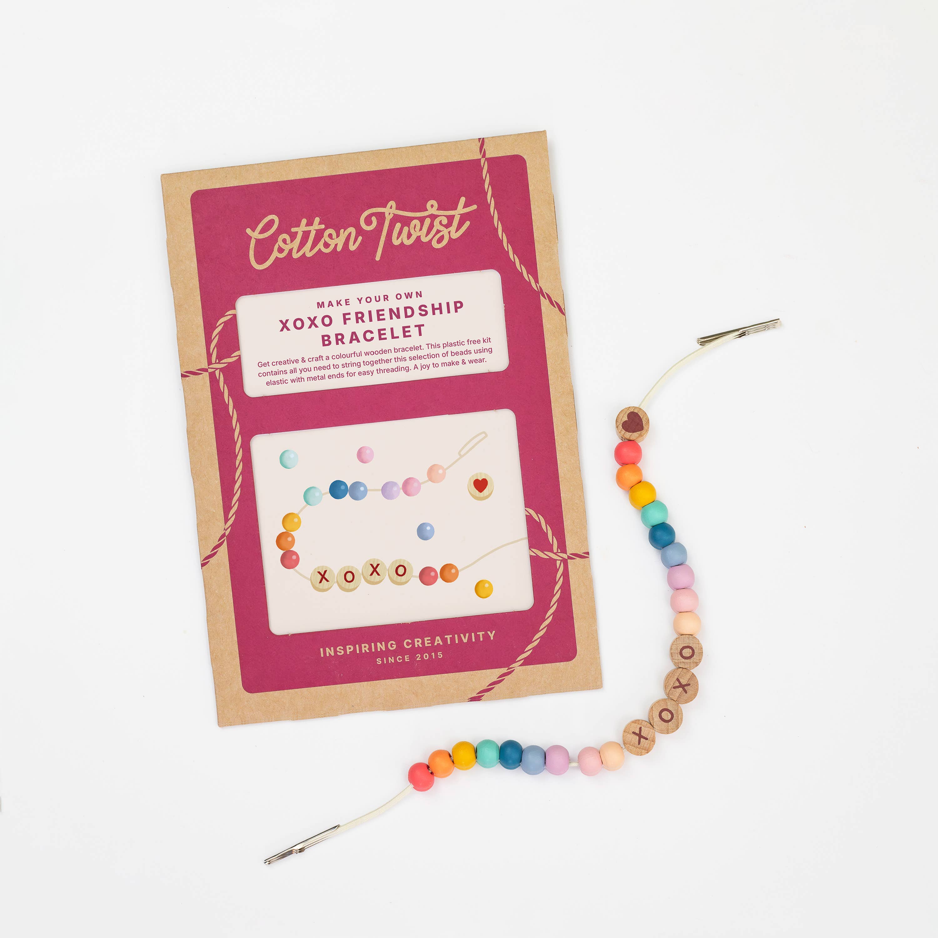 Cotton Twist (USA DUTIES PAID) – wholesale DIY Jewellery – Child – XOXO Friendship Bracelet Kit6