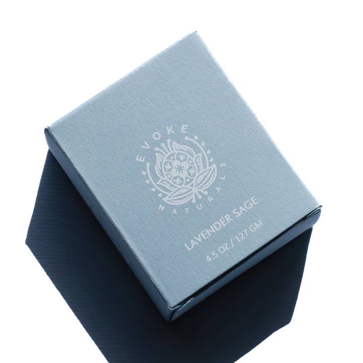 SAVON LAVANDE ET SAUGE avec argile de kaolin blanc pour la vente par Evoke Naturals