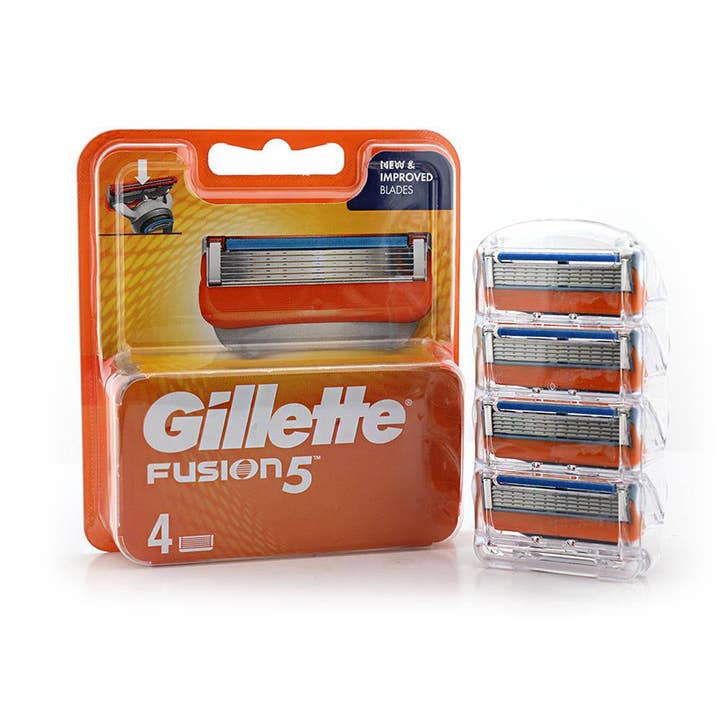 Haryali London - Venta al por mayor Maquinilla de afeitar - Hombre - La mejor cuchilla de afeitar Gillette Fusion con embalaje de 4 recargas