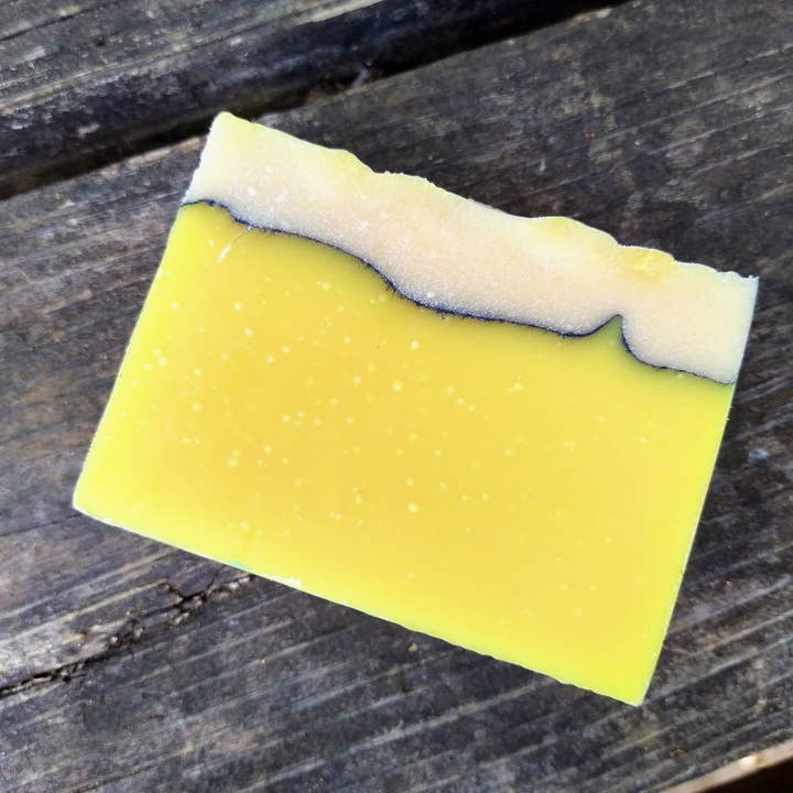 Lemon Drop Handmade Goat milk soap with silk and honey for wholesale by Lux Leonis