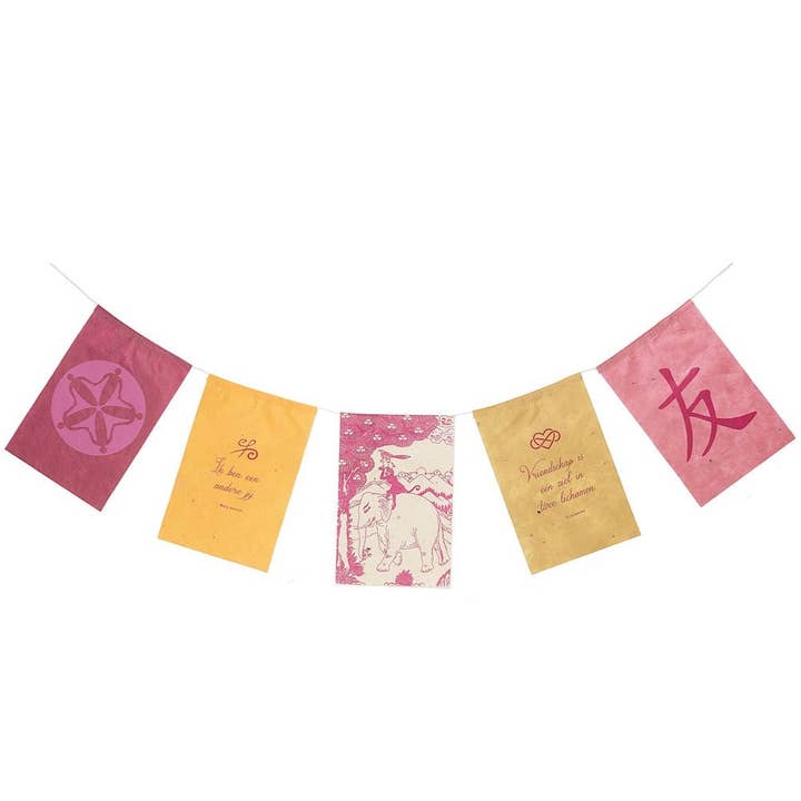 Wishing flags | Friendship | Freundschaft | Vriendschap for wholesale by Koperberg