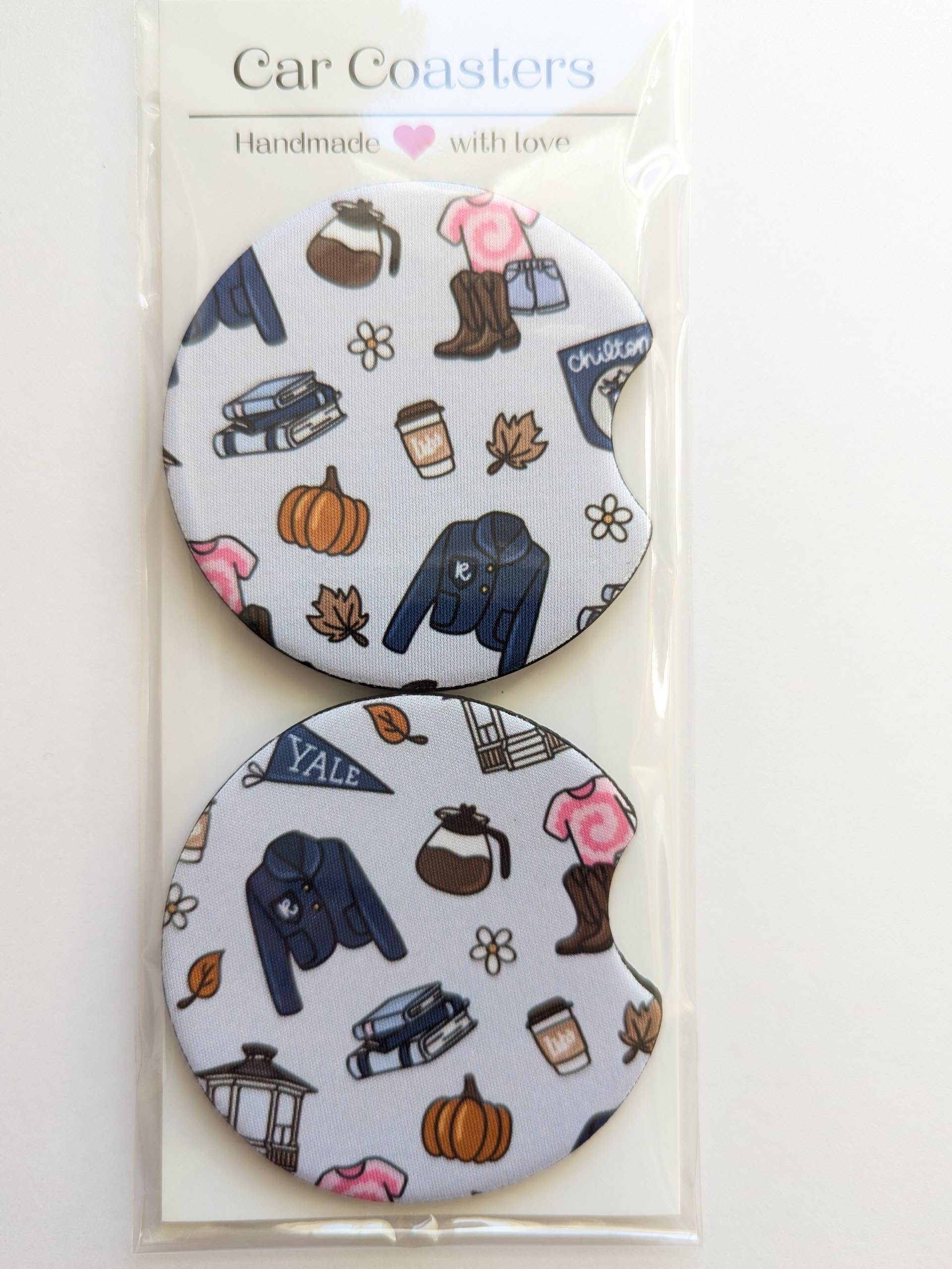 Sweet Bean Candle Collective - Wholesale Car Coaster - Women's - Gilmore Girls Inspired Autumn Fall Car Coasters 1