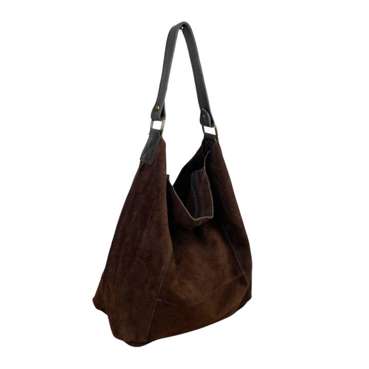 Chenson & Gorett - Wholesale Shoulder bag – women's - Large Suede Leather Hobo Bag for Women.6