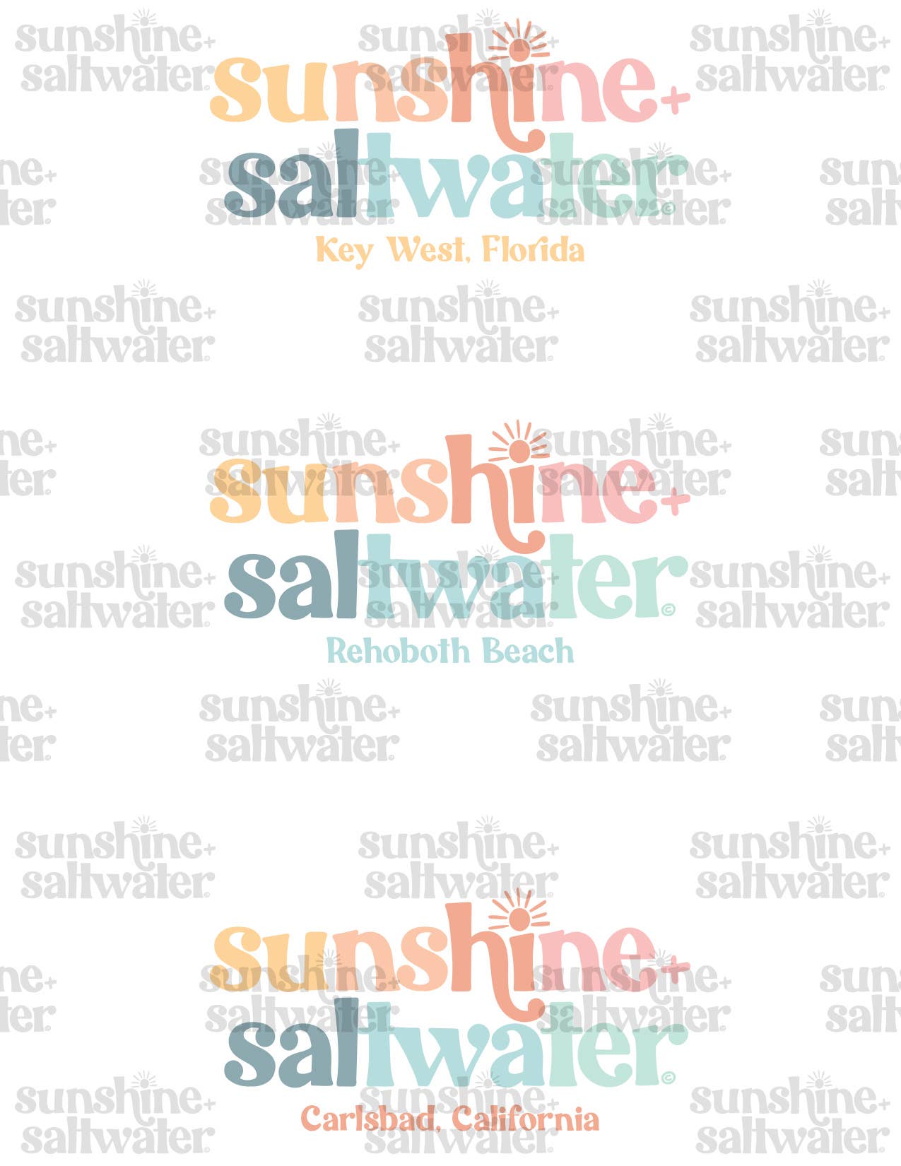Sunshine + Saltwater - Wholesale Graphic Sweatshirt - Women's - Sunshine + Saltwater Beach Sweatshirt4