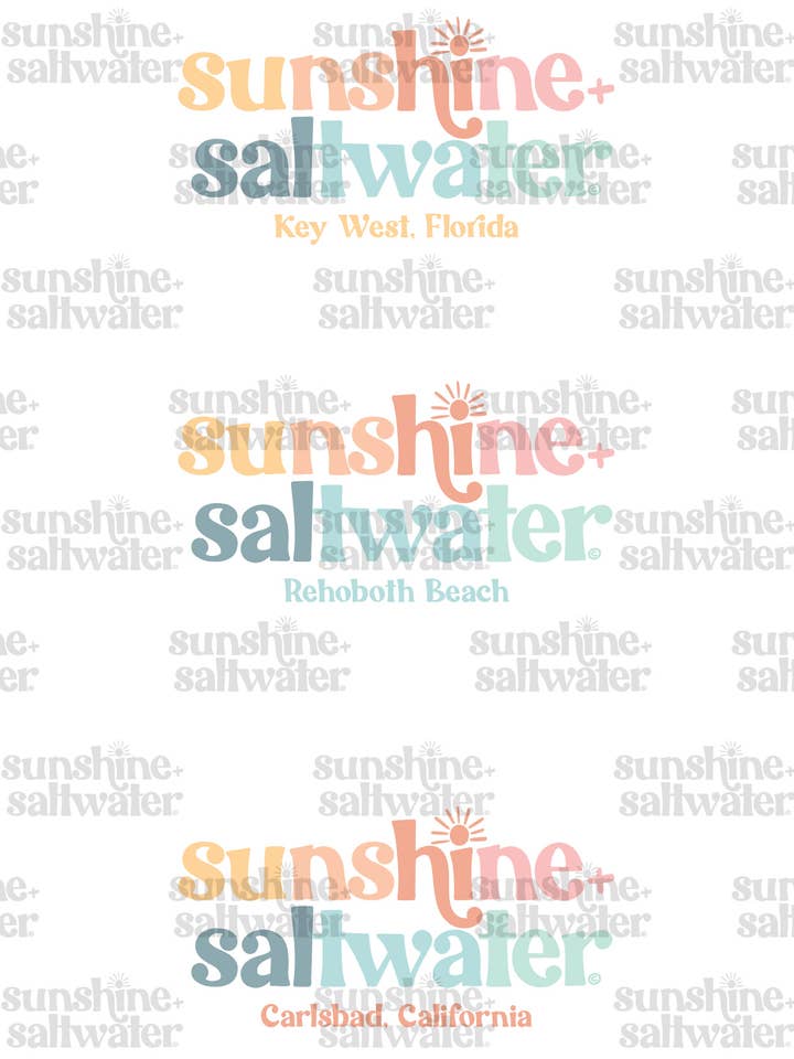 Sunshine + Saltwater - Wholesale Graphic Sweatshirt - Women's - Sunshine + Saltwater Beach Sweatshirt4