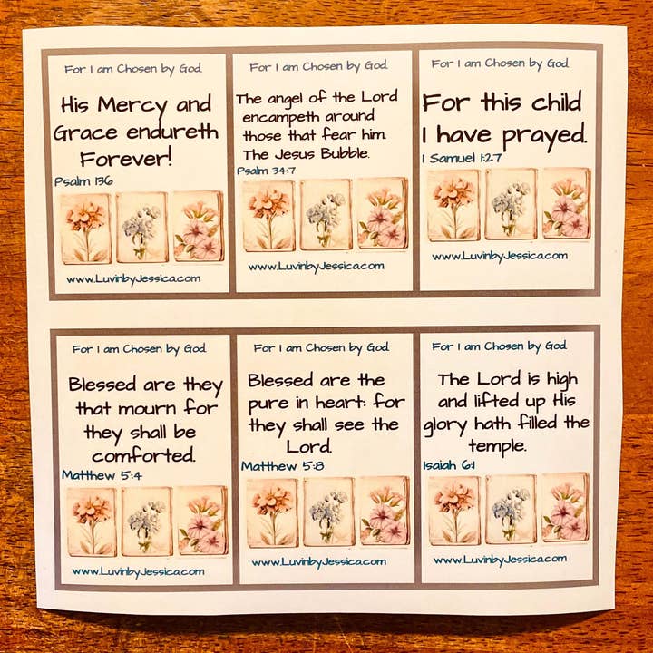 Autocollants de planificateur de versets bibliques pour l'étude des Écritures chrétiennes pour la vente par LuvinbyJessica.etsy.com