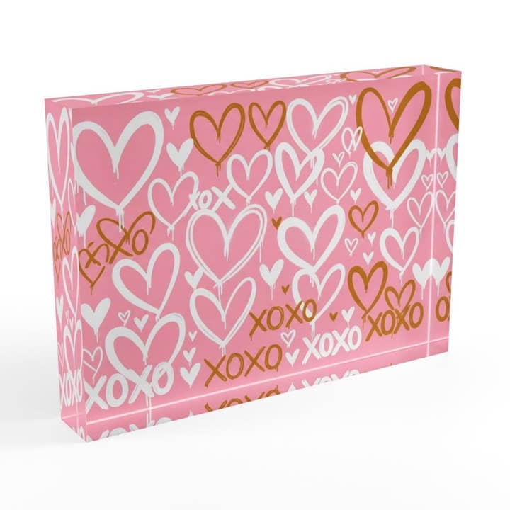 XOXO Kärlek Crystal Block för wholesale av Resinate By KS / by KRISTIN SMITH