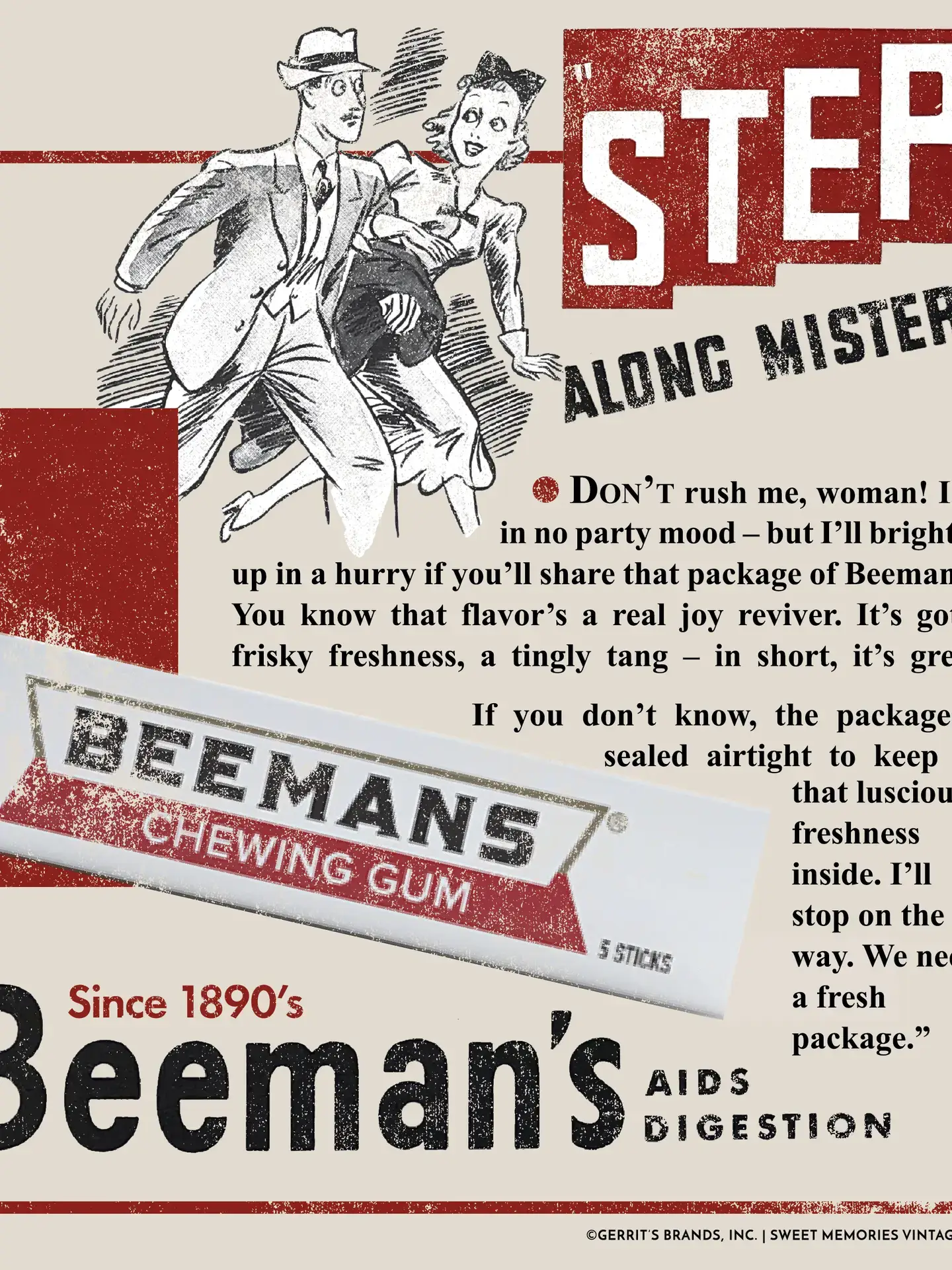 Grandpa Joe's Candy Shop - Vente T-shirt sérigraphié – unisexe - Beemans et t-shirt vintage Step Along en gomme1