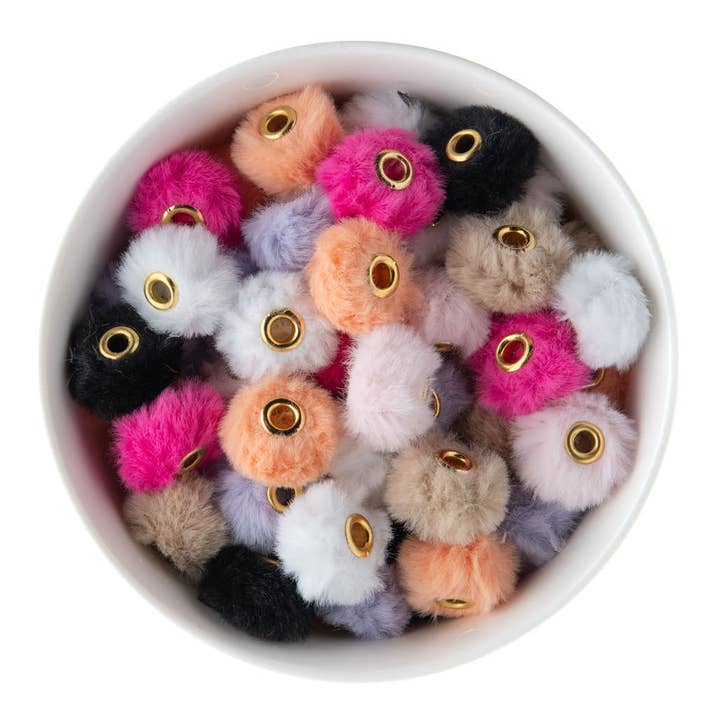 Cara & Co Silicone Craft Supply - Wholesale Craft supplies - Fuzzy Spacer Beads8