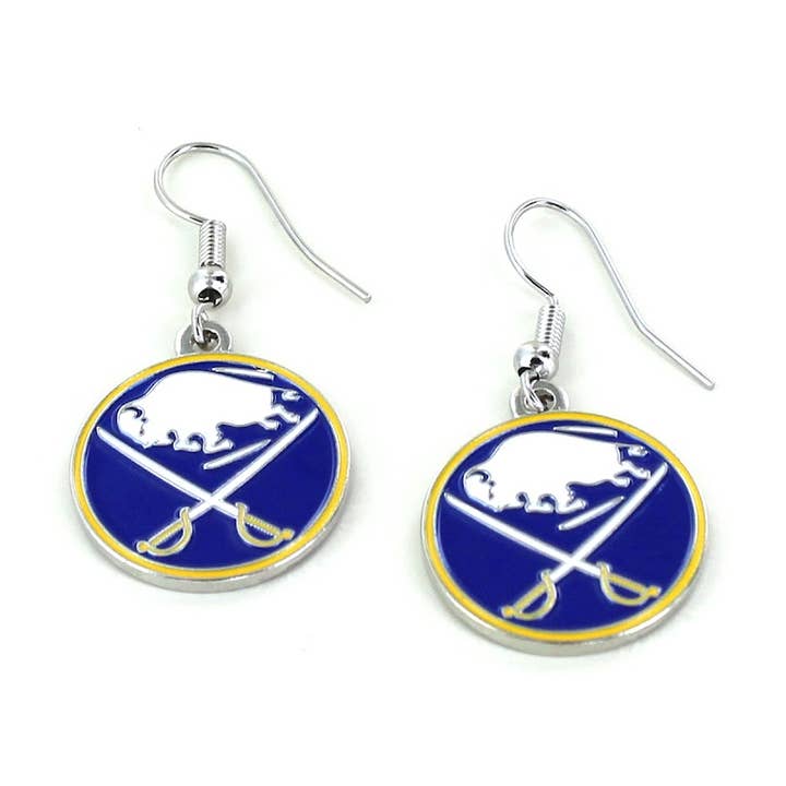 Aminco USA - Wholesale Dangle Earrings - NHL Buffalo Sabres Logo Dangle Earrings0