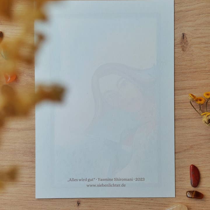 sieben lichter – wholesale Vykort – Konstvykort "Allt kommer att bli bra"2