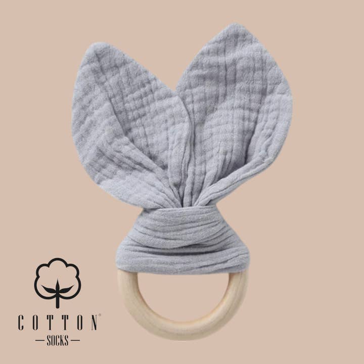 Cotton Socks - Wholesale Teether (Not Clip-On) - Baby - MC-04 Organic Cotton Muslin Teether 16 cm x 8 cm22