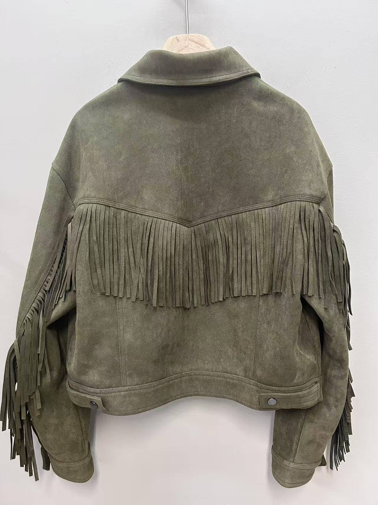 KY CREATION PARIS - Wholesale Coat - Women's - Fringed suede jacket2
