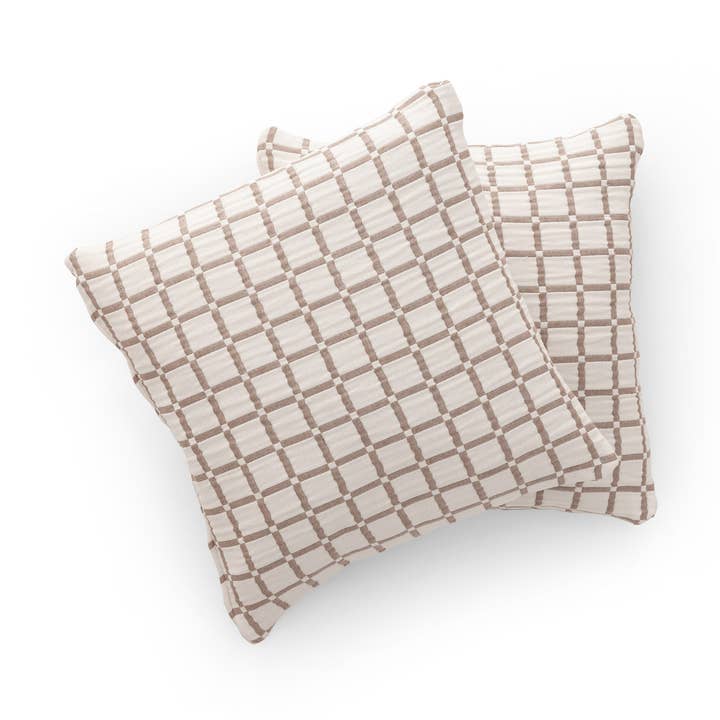 Set van 2 Jacquard Kussenhoezen 45x45 cm INEA voor wholesale door GAMUSI