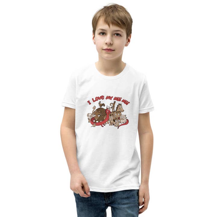 1st Generation SF - Wholesale Screen Printed T-Shirt - Kids - Youth- I Love My Mui Mui30