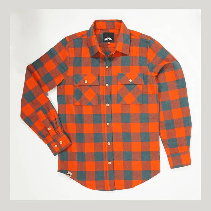 Chemise en flanelle à boutons Saddle Peak pour femmes pour la vente par Spacecraft