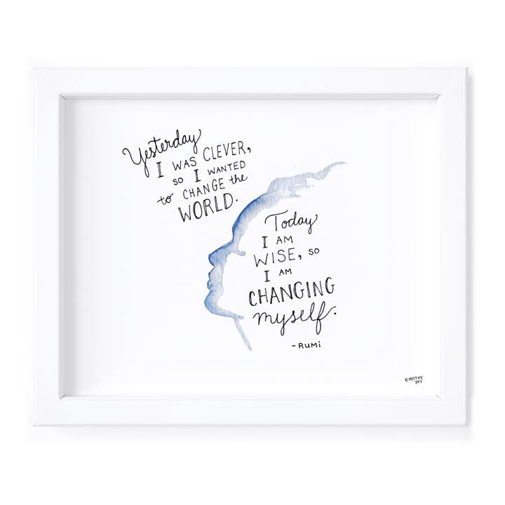 Rumi - Ayer I Was Clever - 8x10 Impresión para venta al por mayor de Kimothy Joy