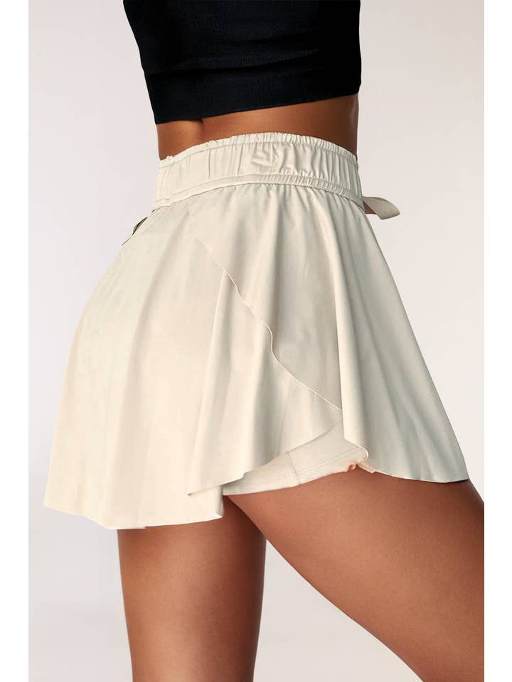 LA Society - Wholesale Skort - Women's - Drawstring High Waist Lined Tennis Skorts