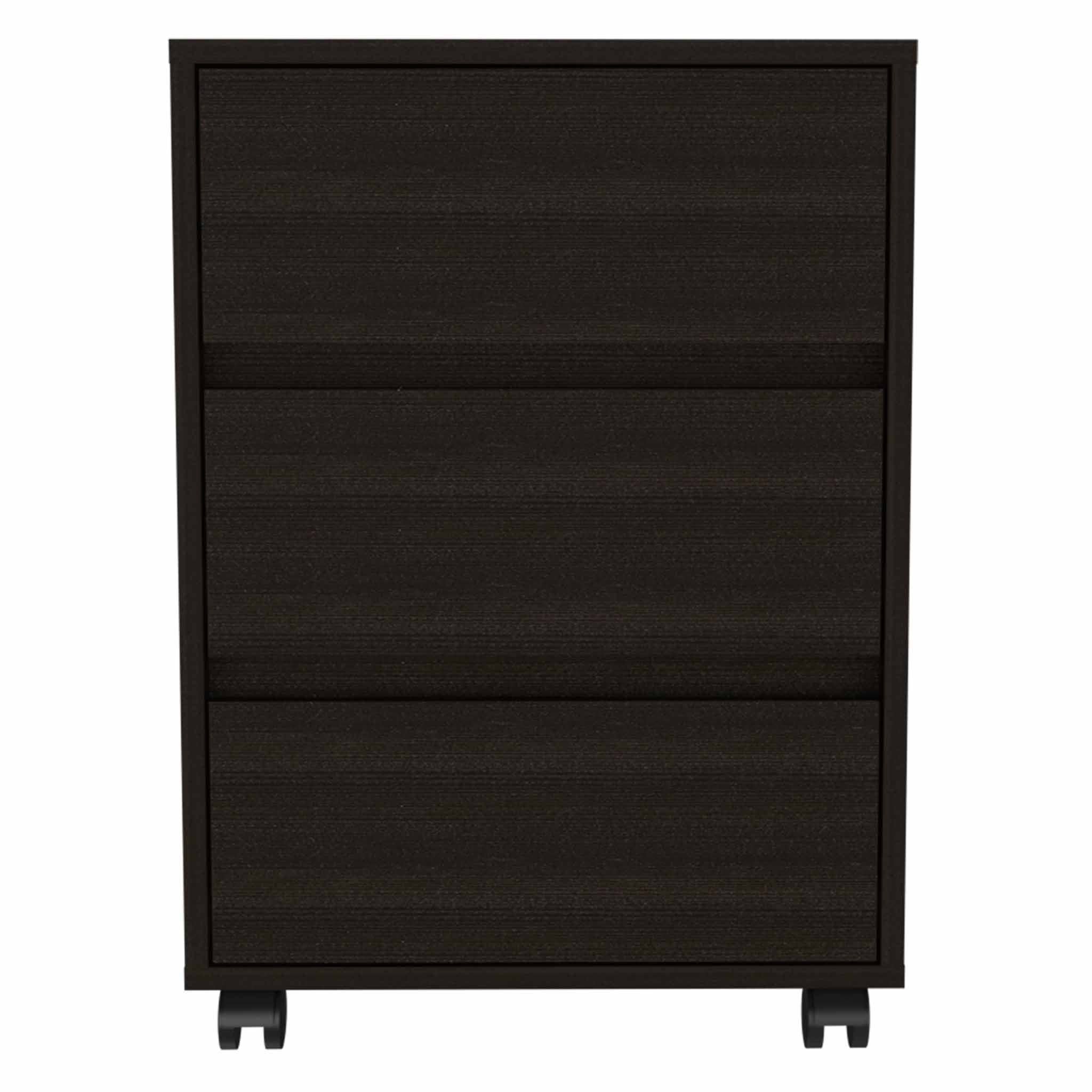 TUHOME FURNITURE - Wholesale Cabinet - Artemisa 3 Drawer Filing Cabinet, Four Casters7