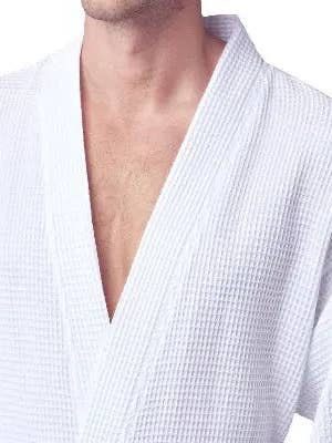 Lotus Linen - Vente Peignoir – homme - Peignoir de bain en nid d'abeille pour homme - Absorbant, léger7