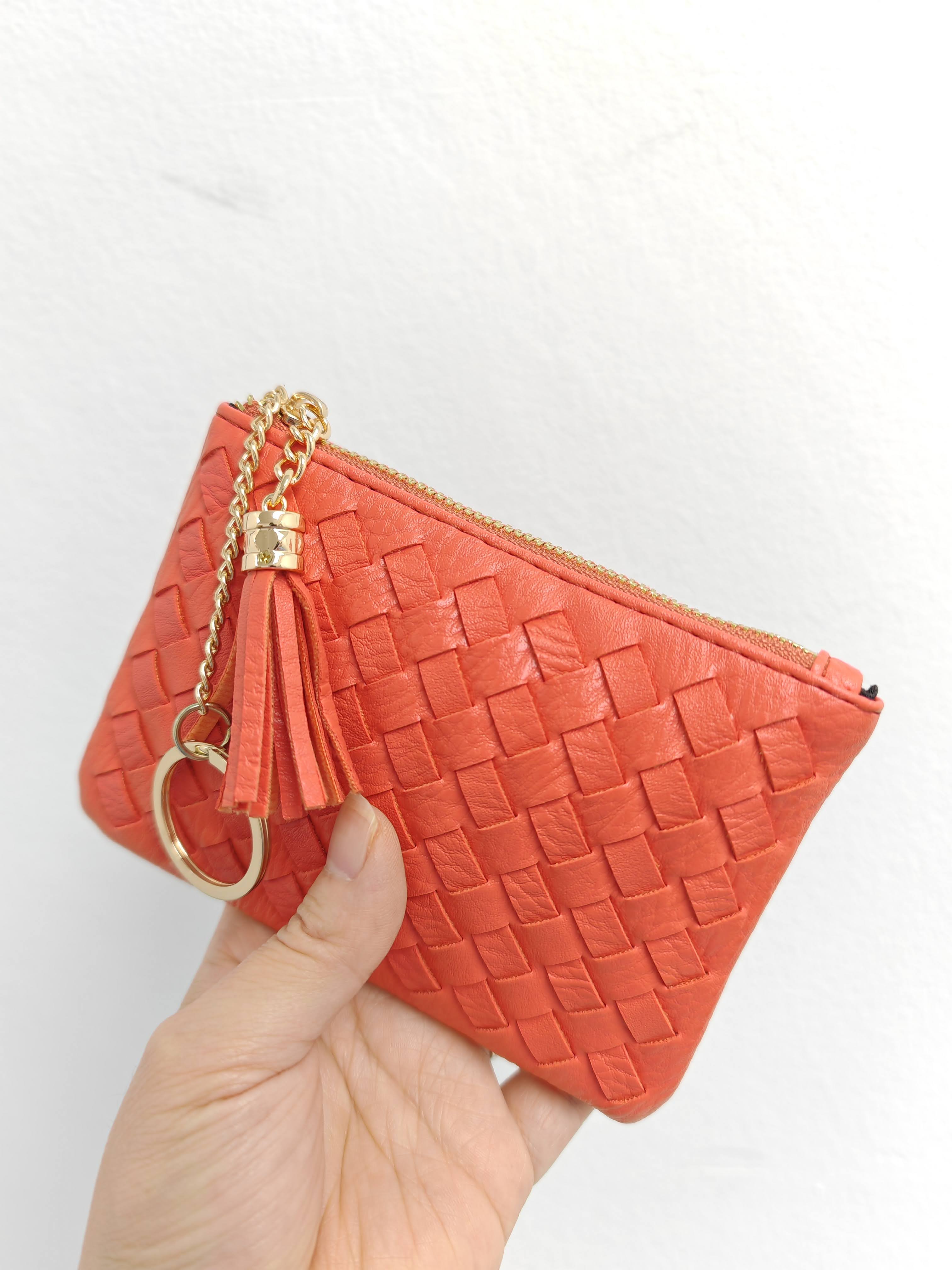 Superbia – Engroshandel Møntpung - Dame – Blød håndlavet vævet kvast nøglering lynlås kortholder mønt17