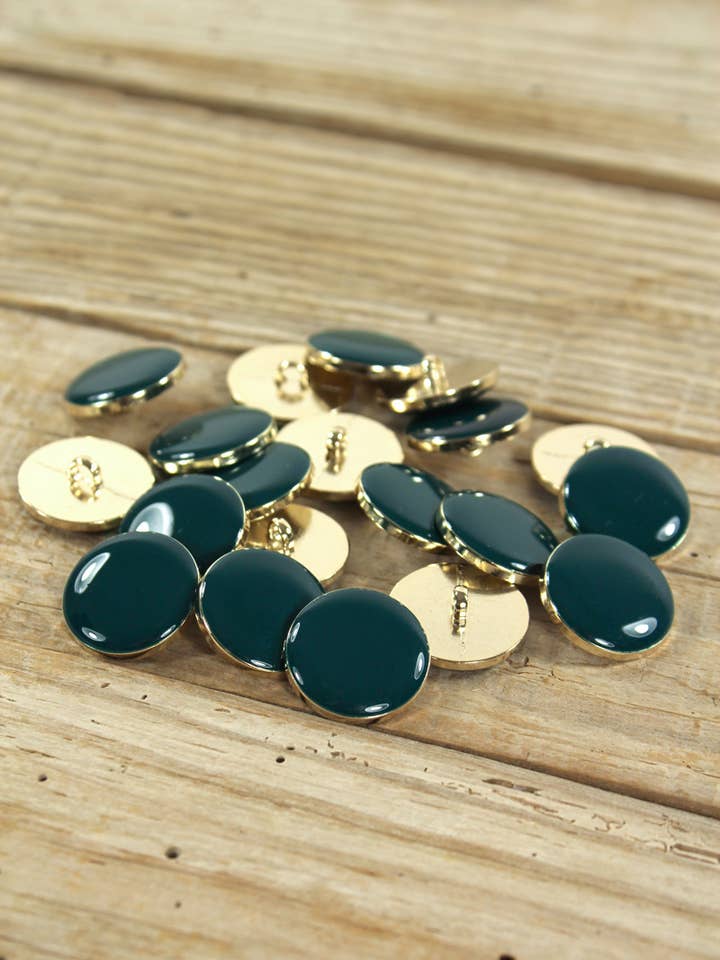 Botão Chic Dark Lagune por atacado de Eglantine et Zoé