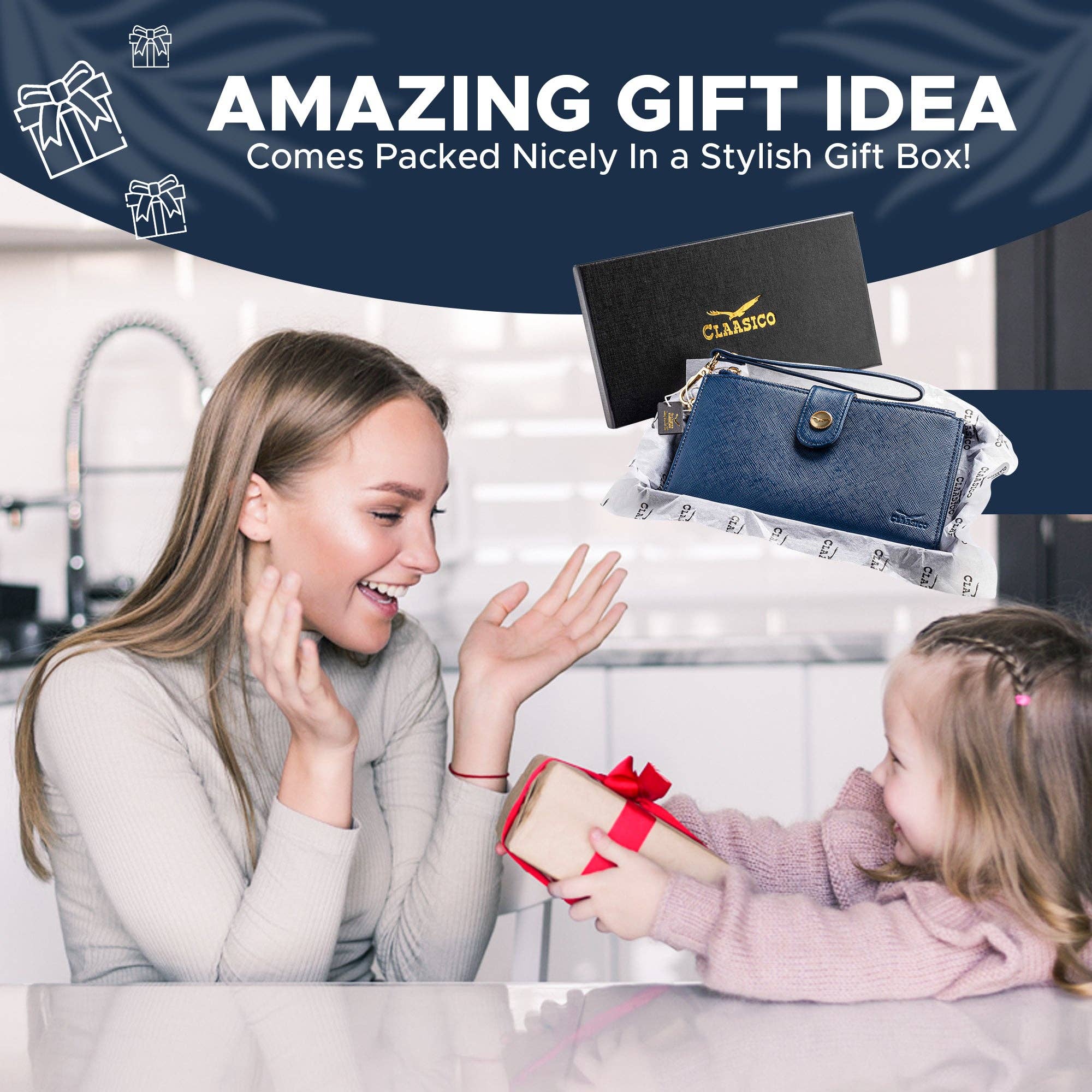 Claasico - Wholesale Phone Wallet - Women's - Women’s RFID wristlet wallet phone holder17