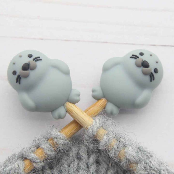Little Seal | Stitch Stoppers for wholesale by Fox & Pine Stitches