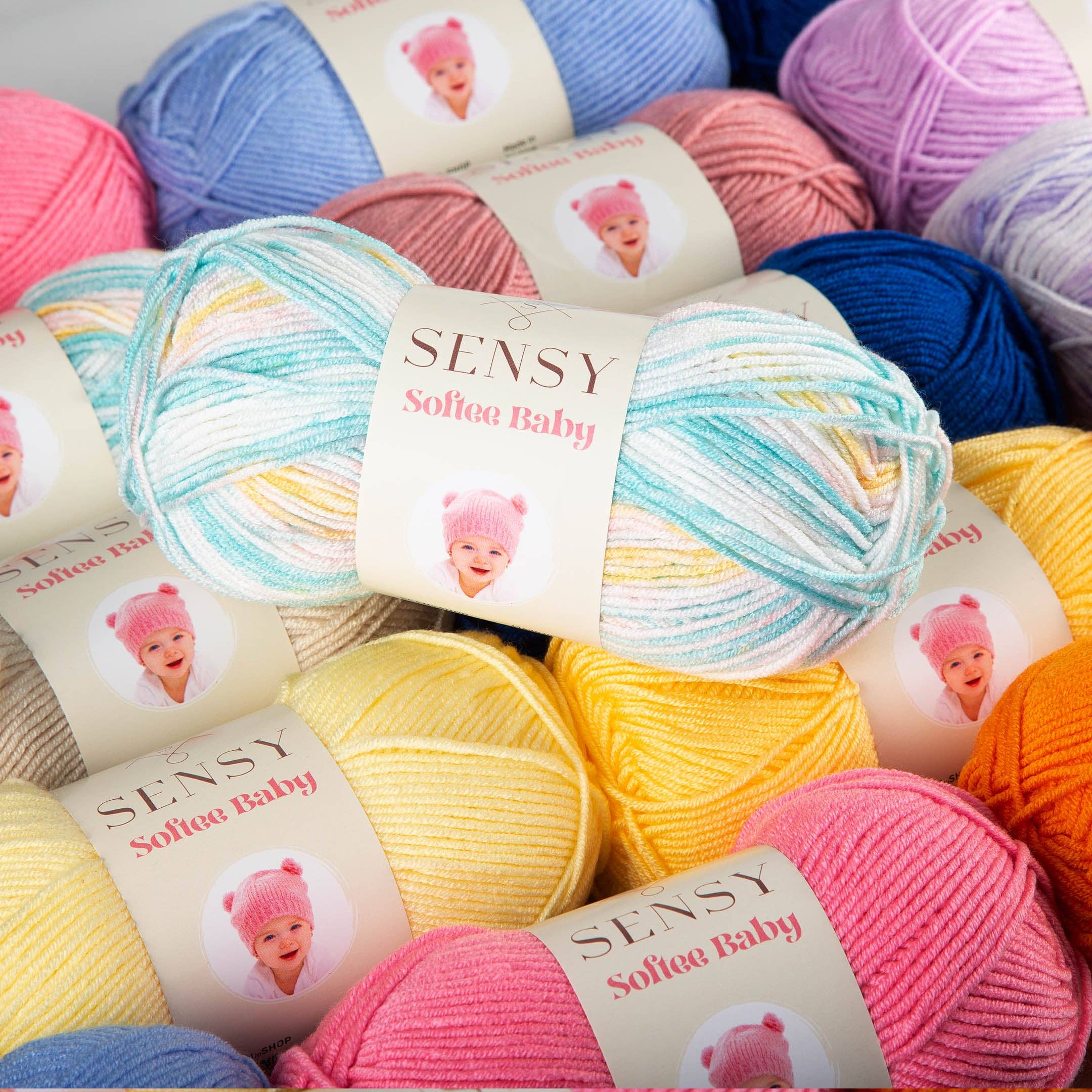 Sensy – wholesale Garn – Sensy Softee Babygarn, 3,5 oz, 275 meter, Gauge 3 Light38