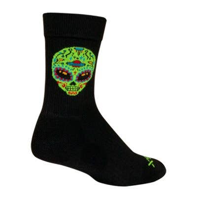 Calcetines de Calavera de Azúcar Alienígena para venta al por mayor de SockGuy