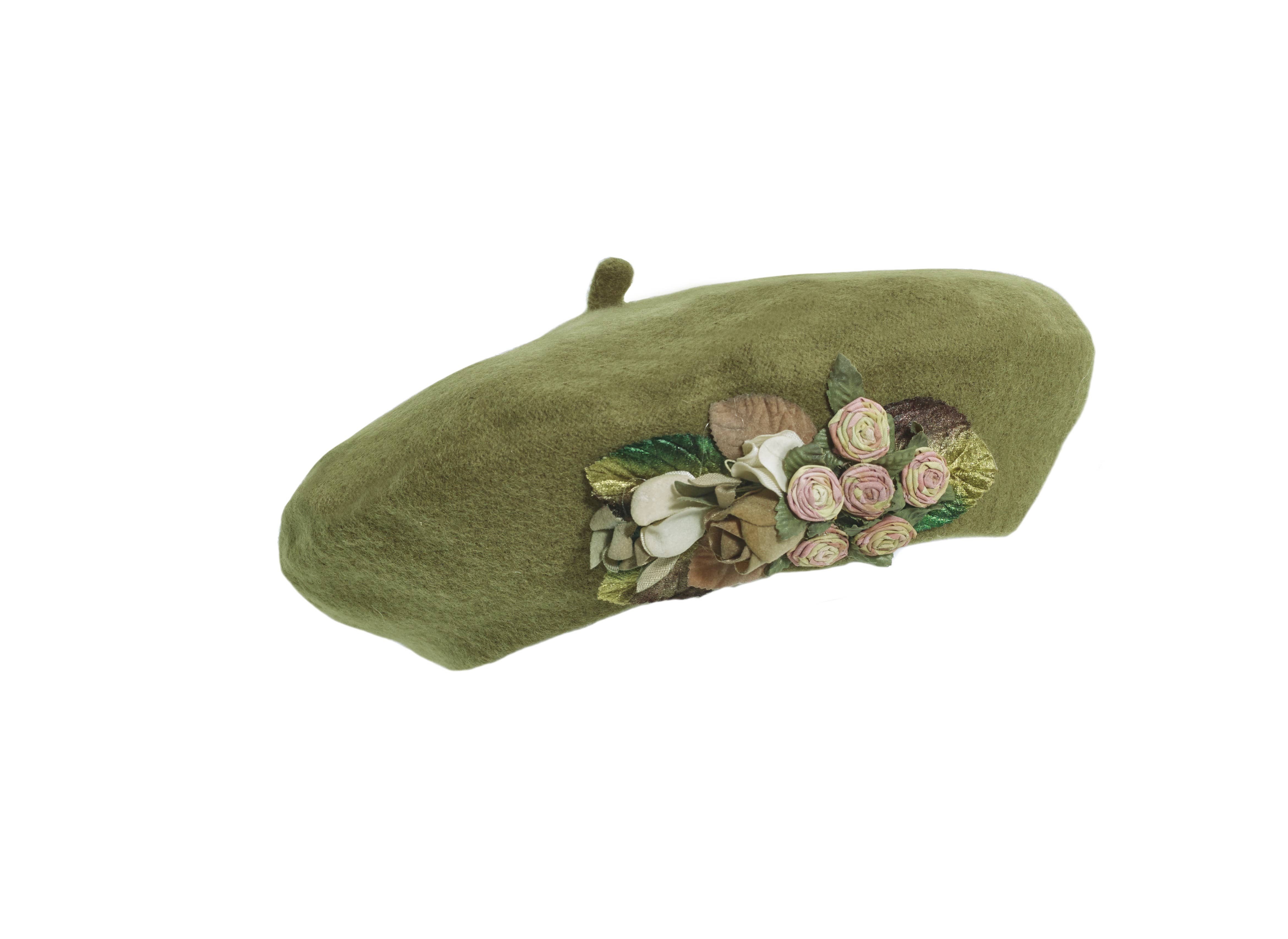 Toucan Hat Company/ Carole Amper – wholesale Beret – Women's – Dried Rosette Tam6