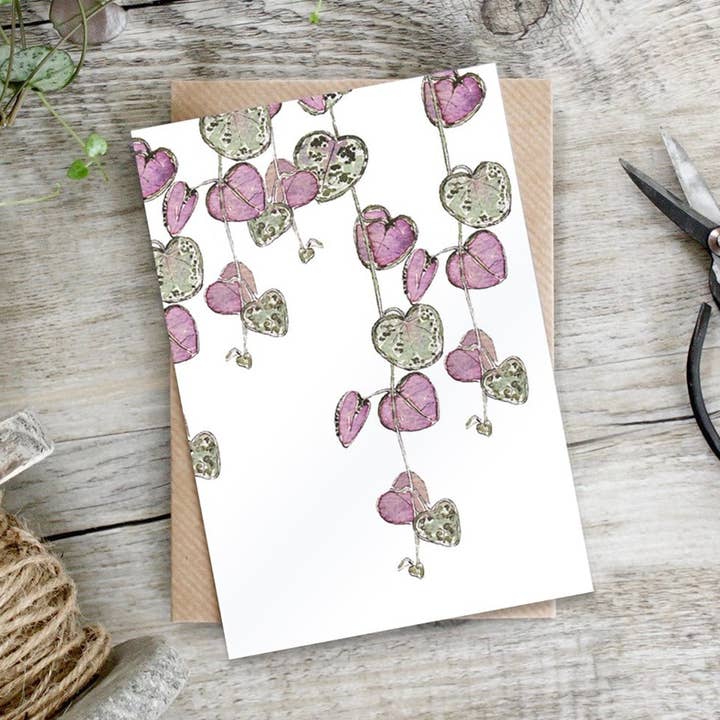 Chain of Hearts I Card for wholesale by Toasted Crumpet