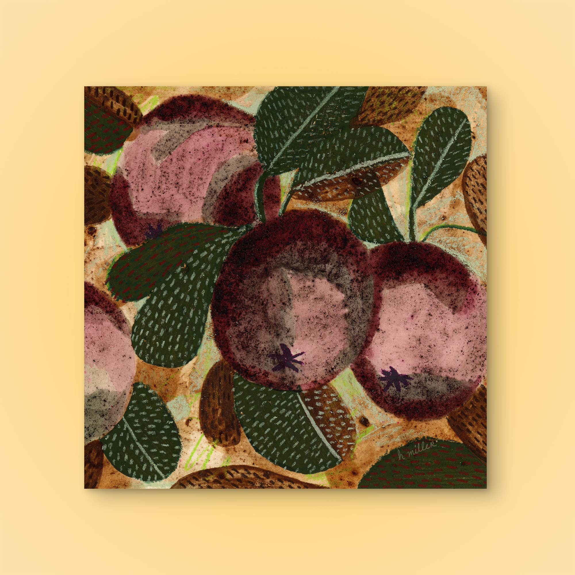 H Miller Ink Illustration Art wholesale products - Wholesale Art Print - Apple Orchard | Art Print | Rustic Wall Art & Home Decor