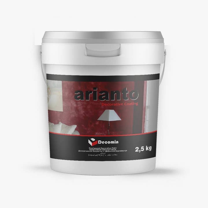 Decomin - Vendita all'ingrosso Pittura per pareti - ARIANTO - Pittura decorativa perlescente per interni, 2,5 kg