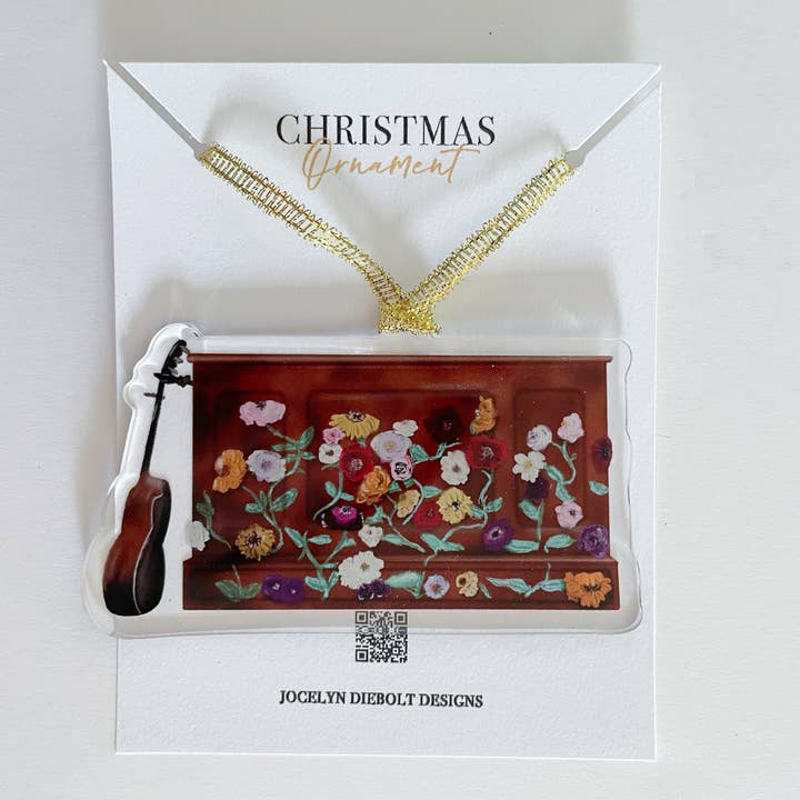 Jocelyn Diebolt Designs - Venta al por mayor Adornos - Adorno de Navidad acrílico de piano de la gira Eras de Taylor Swift