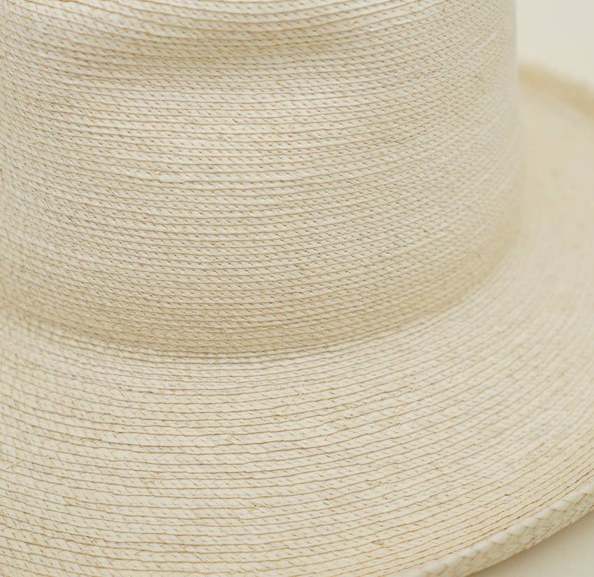 Olive & Pique - Wholesale Strohoed - Uniseks - Fijne Palmblad Strohoed met Potloodrand, UPF 50+2