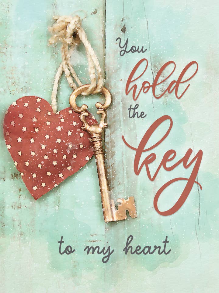AN/Heart Key for wholesale by Greeting Cards by Norcard