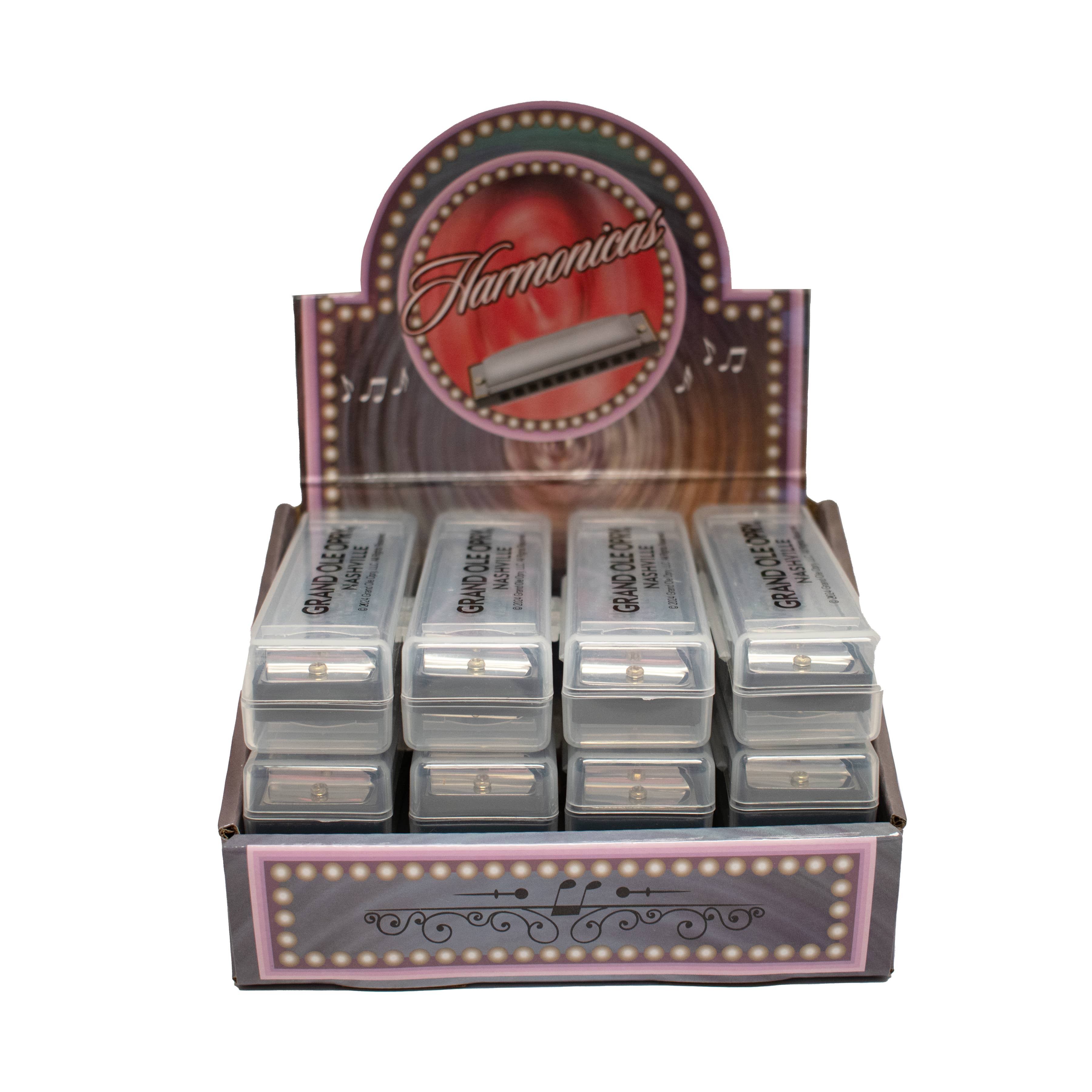 MID-SOUTH PRODUCTS - Wholesale Musical Instrument - Grand Ole Opry Harmonica - 12pc Display1