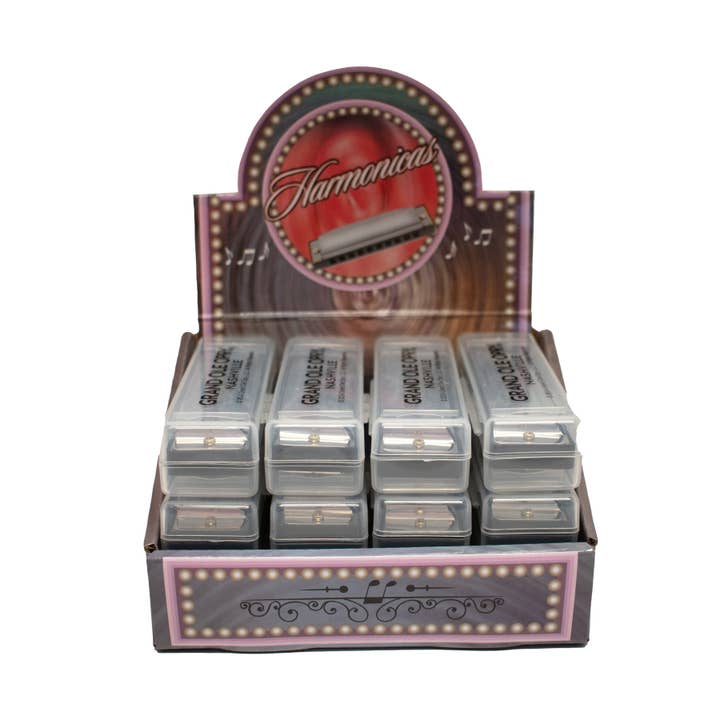 MID-SOUTH PRODUCTS - Wholesale Musical Instrument - Grand Ole Opry Harmonica - 12pc Display1