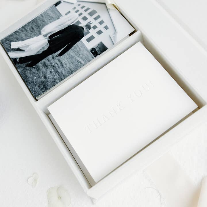 Abbey Ratcliff - Wholesale Keepsake box – Child & baby - Double Linen Keepsake Box - for Photos & Cards4
