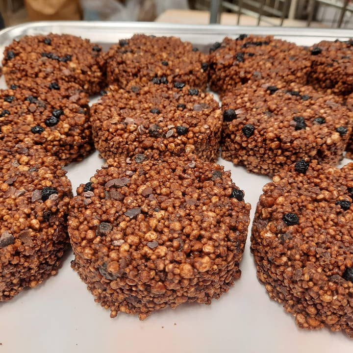 Paktli Foods - Wholesale Chocolate Covered Sweets - Mexican Alegrias - Dark Chocolate + Ancient Grains