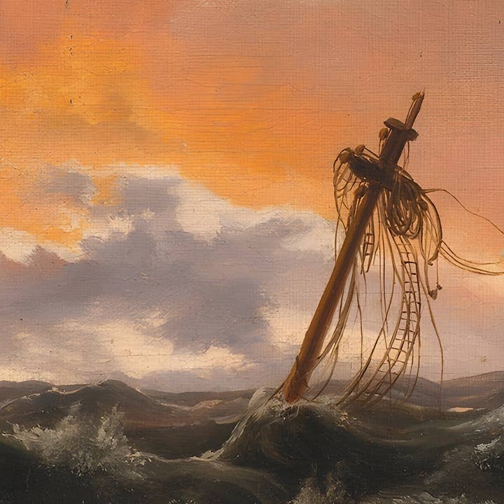 Oleka Canvas - Vente Affiche d'art - VESTIGE DES FLOTS, oeuvre sur toile imprimée2