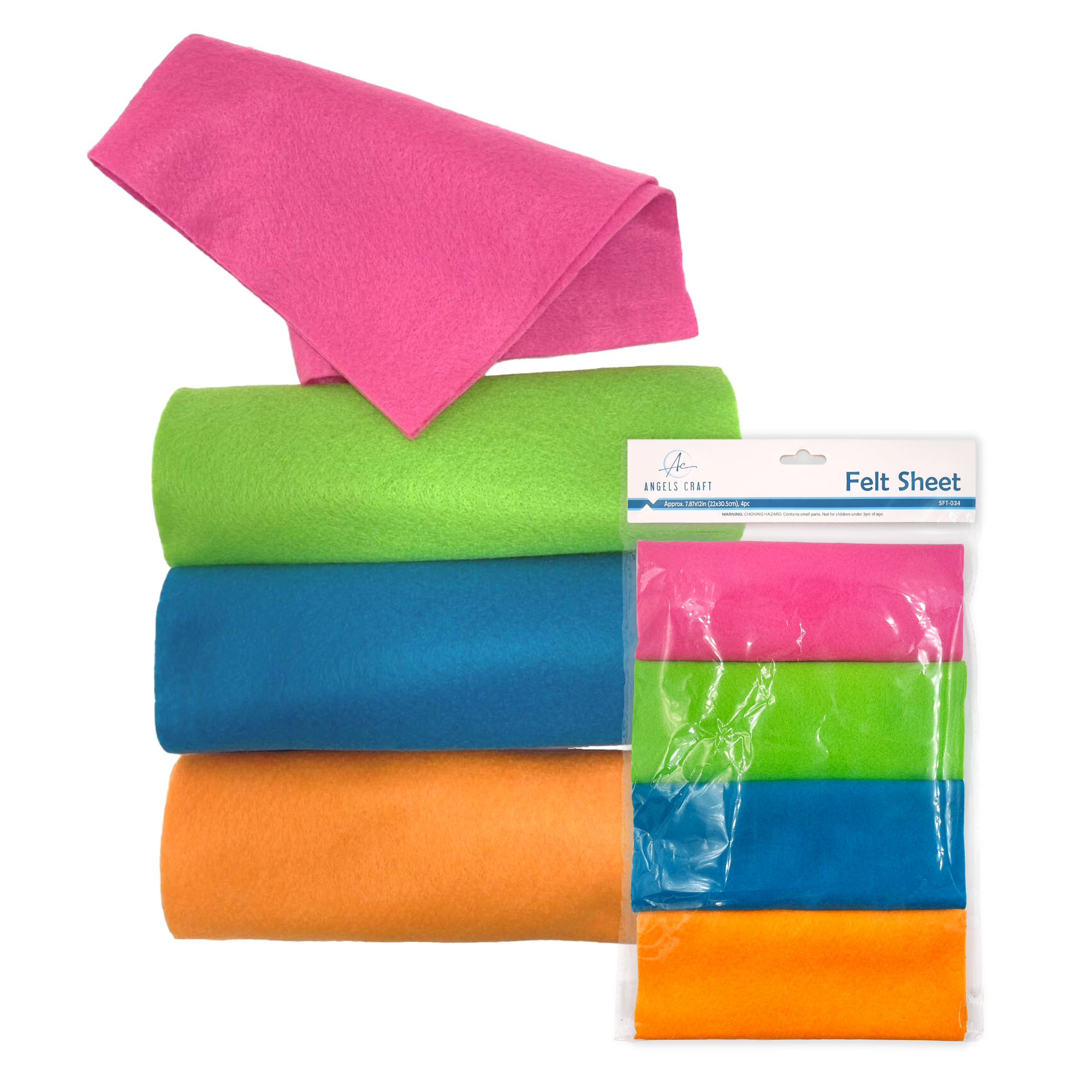 Angels Craft - Vente Matériels de bricolage - Feuilles de feutre, 20 x 30 cm, lot de 42